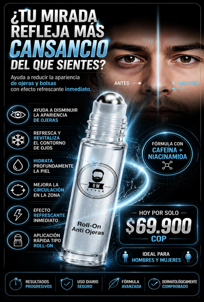 ROLL ON ANTI OJERAS 15ML + OBSEQUIO