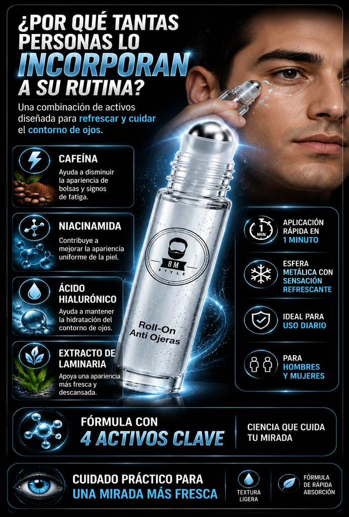 ROLL ON ANTI OJERAS 15ML + OBSEQUIO
