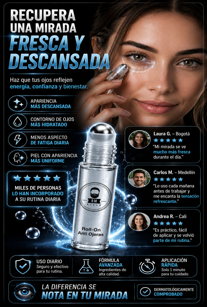 ROLL ON ANTI OJERAS 15ML + OBSEQUIO