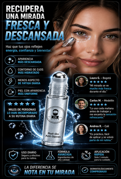 ROLL ON ANTI OJERAS 15ML + OBSEQUIO
