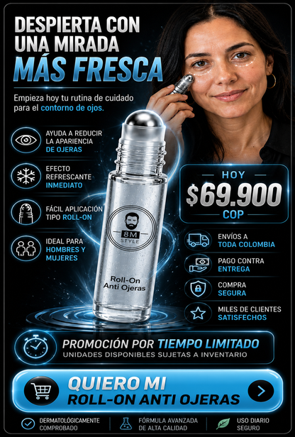 ROLL ON ANTI OJERAS 15ML + OBSEQUIO