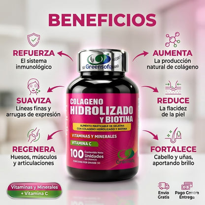 COLAGENO HIDROLIZADO X 100 SOFGELS I IMPORTADO