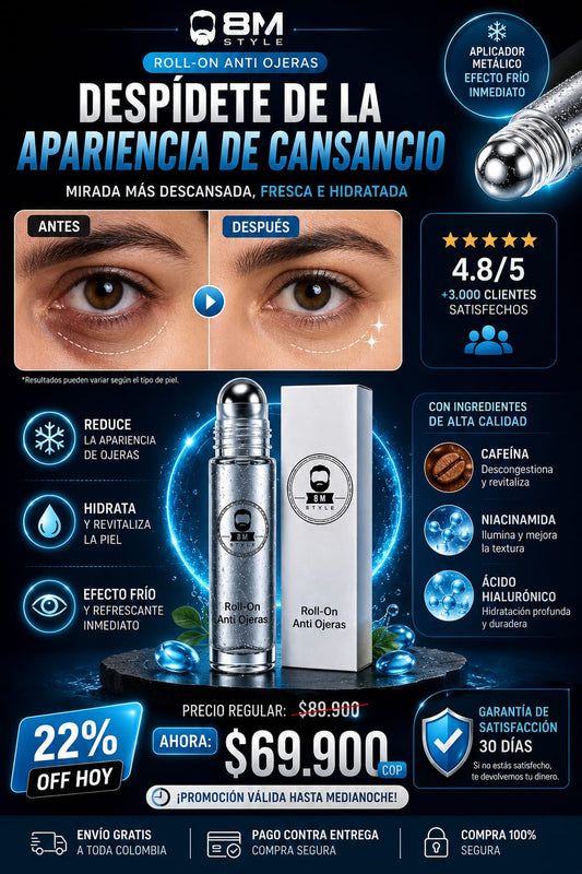 ROLL ON ANTI OJERAS 15ML + OBSEQUIO